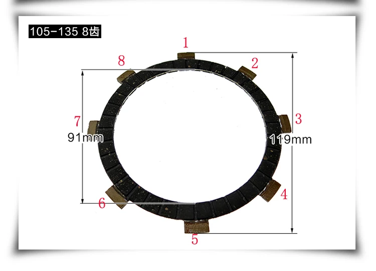 178F 186F air-cooled diesel Tiller Accessories 105 135 171 model clutch plate Clutch disc | Generator Parts &amp