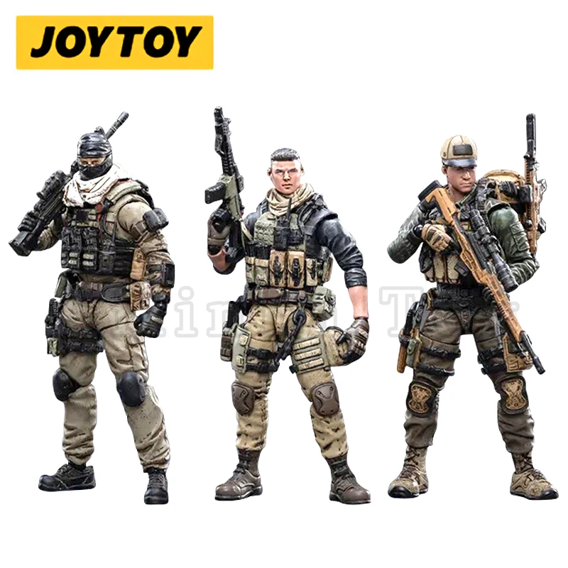JOYTOY 1/18 Action Figure (3PCS/SET) Hardcore Freedom Militia Trio Anime Collection Military Model Free Shipping