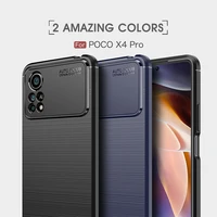 Carbon Fiber Bumper For Poco Pro Case For Poco Pro Coque Shockproof Protective Phone Cover For Poco Pro