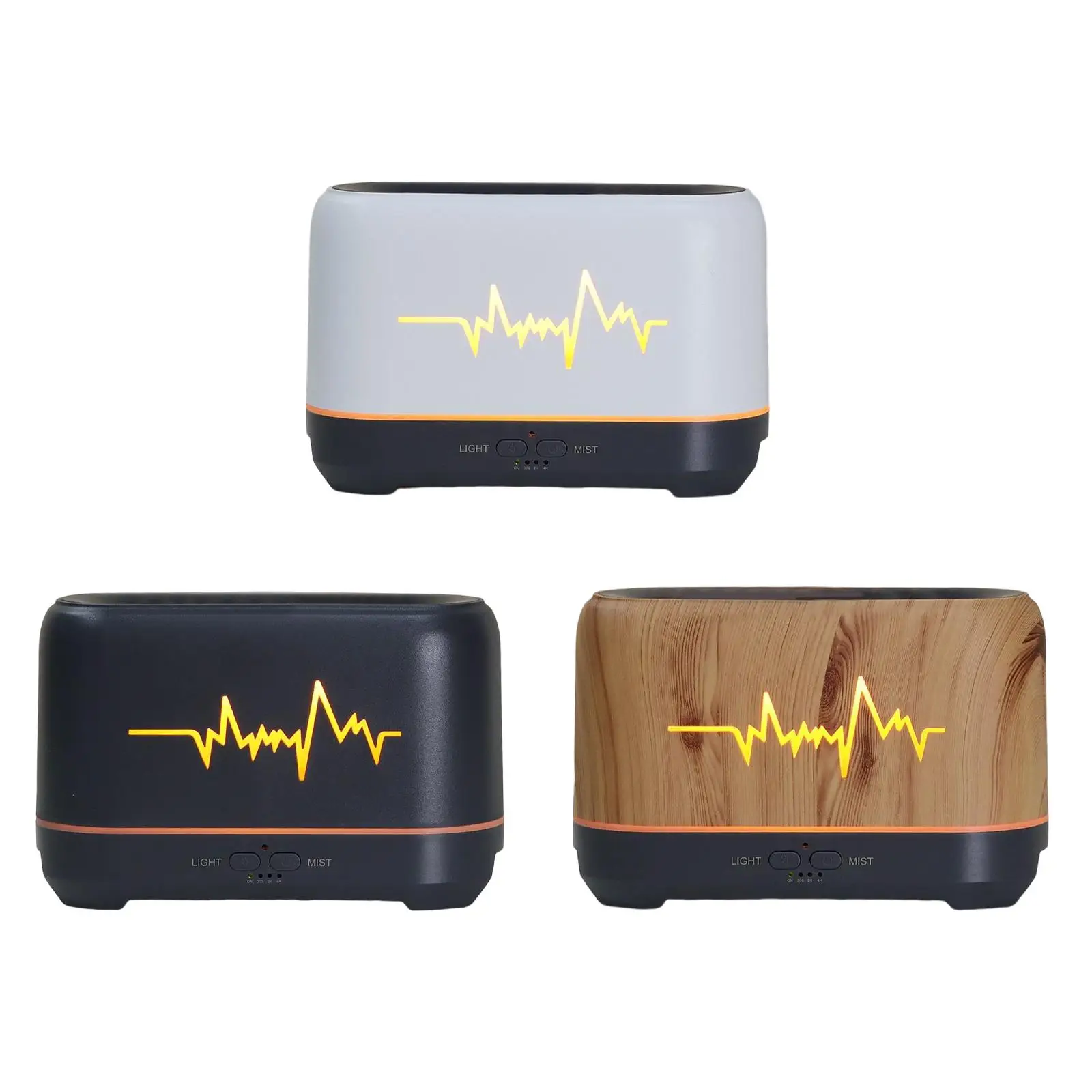 

USB Mist Humidifier Essential diffuser Adjustable Simulated Flame Auto Off Switch Mute Essential Diffusers for Desktop