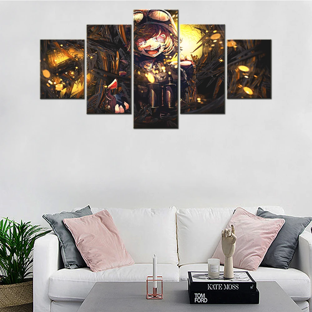 

5 Piece Youjo Senki Anime Poster Artwork Canvas Wall Paintings Home Living Room Decor Wall Art Modern Pictures Free Shipping