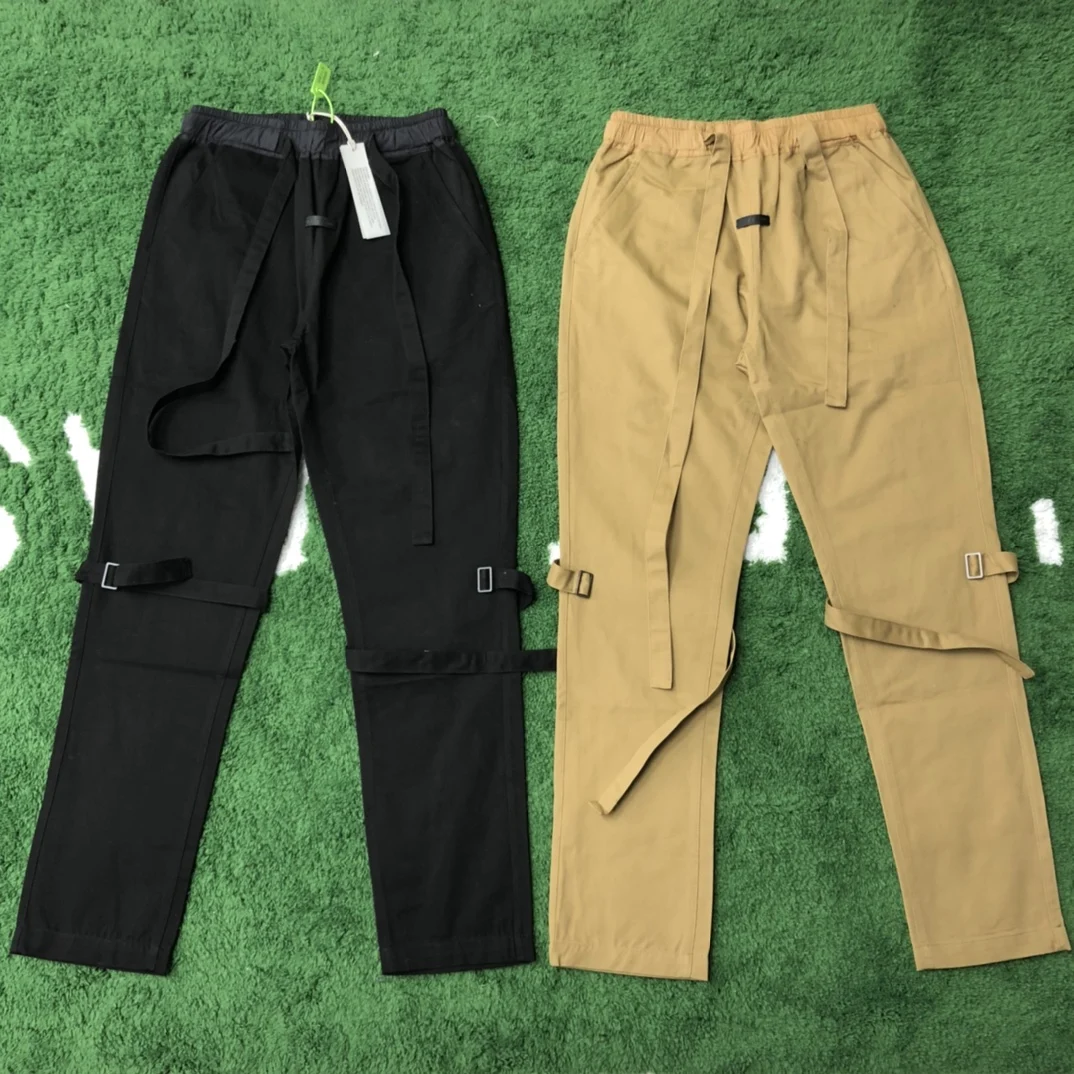 

7th Collection Essentials Cargo Pants Men's Hip hop Style Streetwear Bondage Pant Top Quality FG7C Military Cotton Pant Trousers