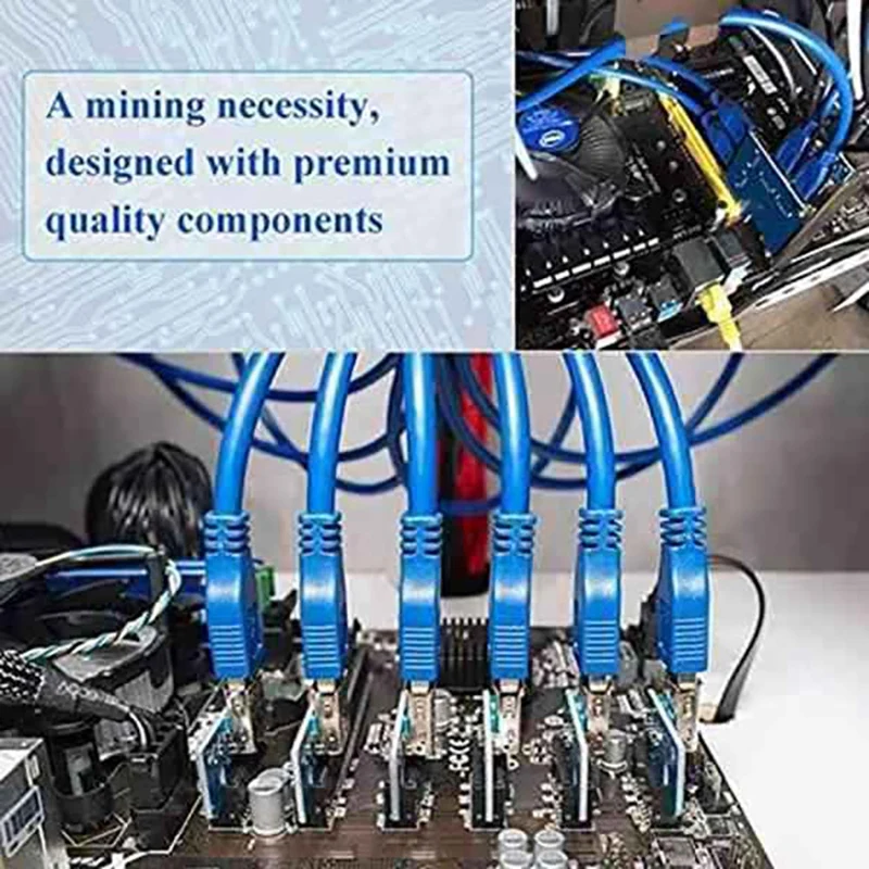 6 шт. плата-адаптер Ver006 PCI-E PCIE1X до 16X большой 4-контактный адаптер изображения плата