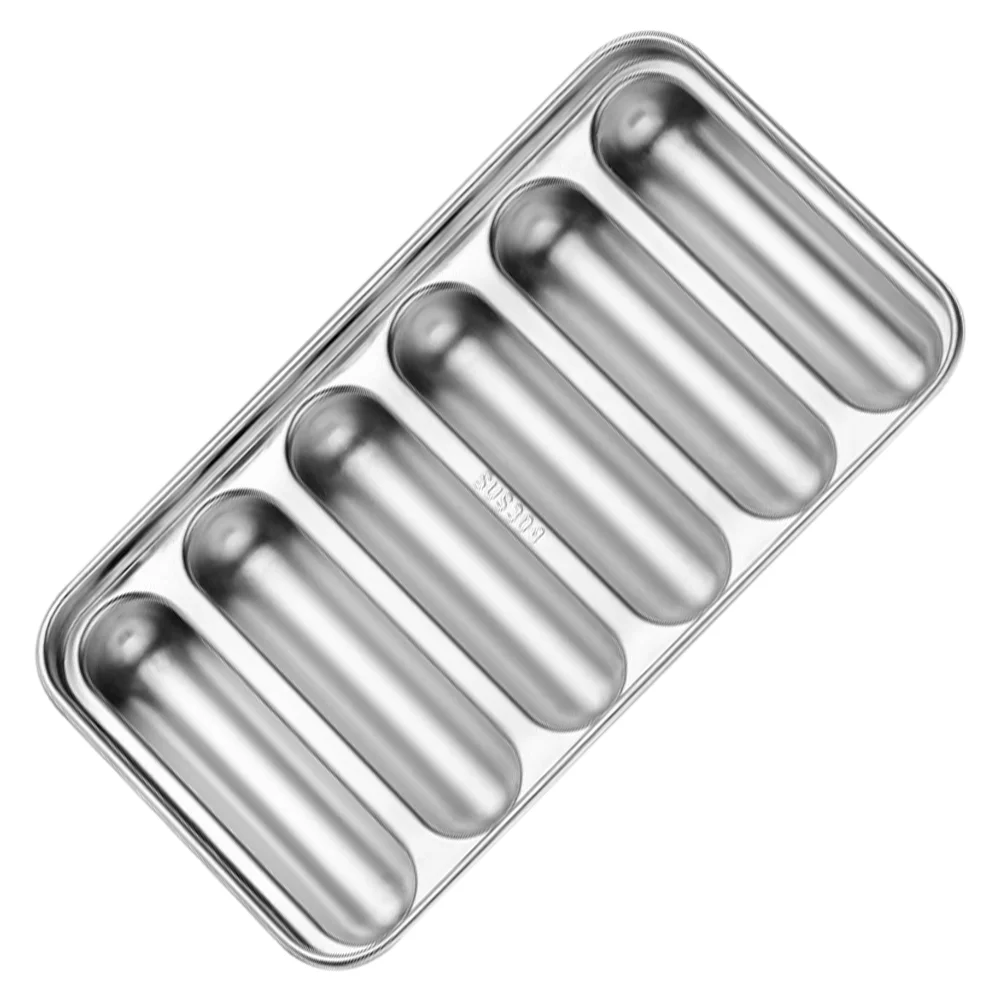 

Baking Hot Dog Mold Sausage Steel Stainless Bread Sandwich Molds Hotdog Pan Baby Tray Toast Diy Making Cake Roll Buns Mould