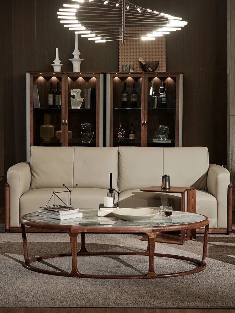 Минималистичный кофейный столик из черного ореха Северной Америки 1 6 м