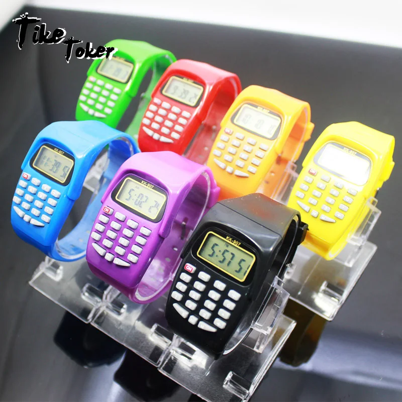 

TIke Toker, новые детские спортивные часы для мальчиков и девочек, электронные цифровые наручные часы, силиконовые часы