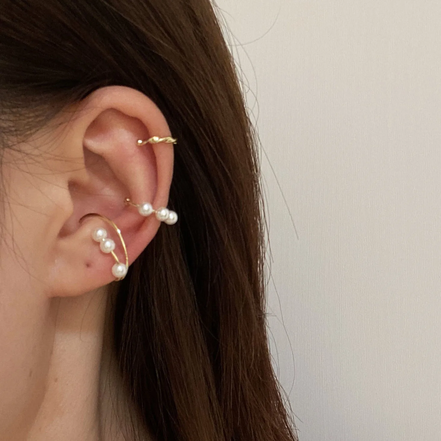 

Серьги-клипсы с жемчужинами женские, корейский стиль, без прокола для ушей, ювелирные украшения в подарок, 3 штуки