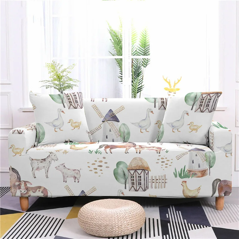 

Принты животных из мультфильмов чехлы для диванов 1/2/3/4, эластичные чехлы для диванов, домашние чехлы для диванов, чехлы для шезлонов