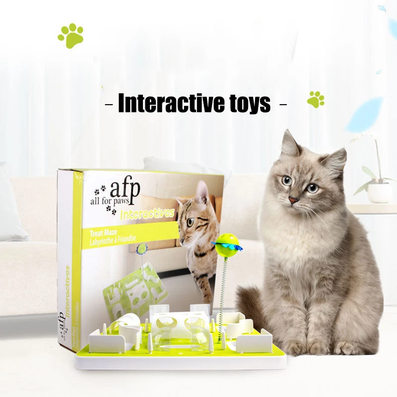 

Pet Toys DIY Cat Food Play Mazecat Toy Cat Training Puzzle Combination Biting Training Supplies Play Interactive Toy Pet Items