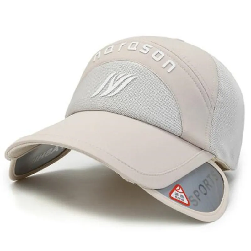 

Novelty Retractable Brim Baseball Caps For Men Women NEW Summer Mesh Cap Breathable Fishing Hats Snapback Cap Travel Beach Hat