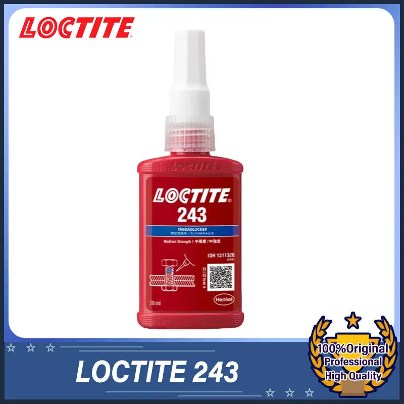 1 шт. клей для резьбы LOCTITE 243 50 мл синий средней прочности без примесей