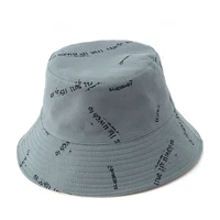 bucket hat for women fashion summer cotton double sided wear garbled printing sun cap beach sun hats reversible bob fisherman