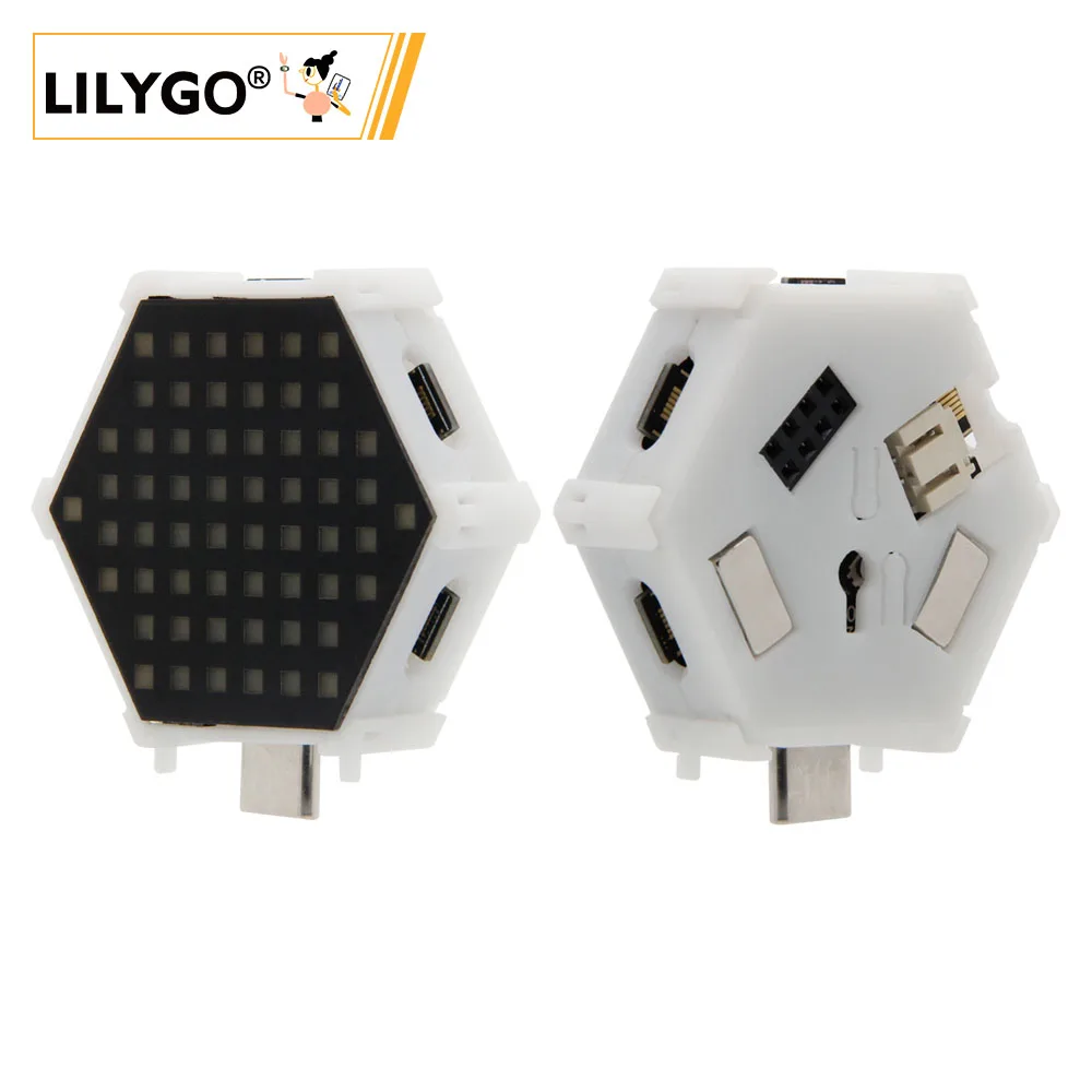 LILYGO®TTGO T-Color шестигрансветодиодный Светодиодная лампа Φ APA102 беспроводной модуль