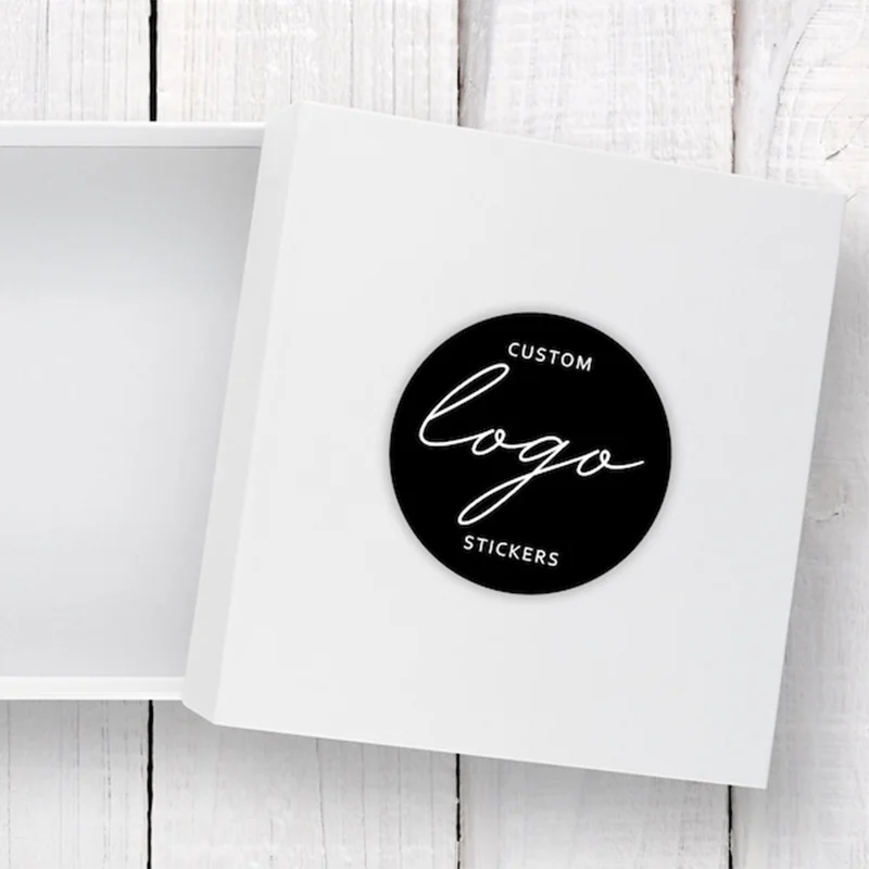 500 шт. наклейки с индивидуальным логотипом круглые этикетки для упаковки