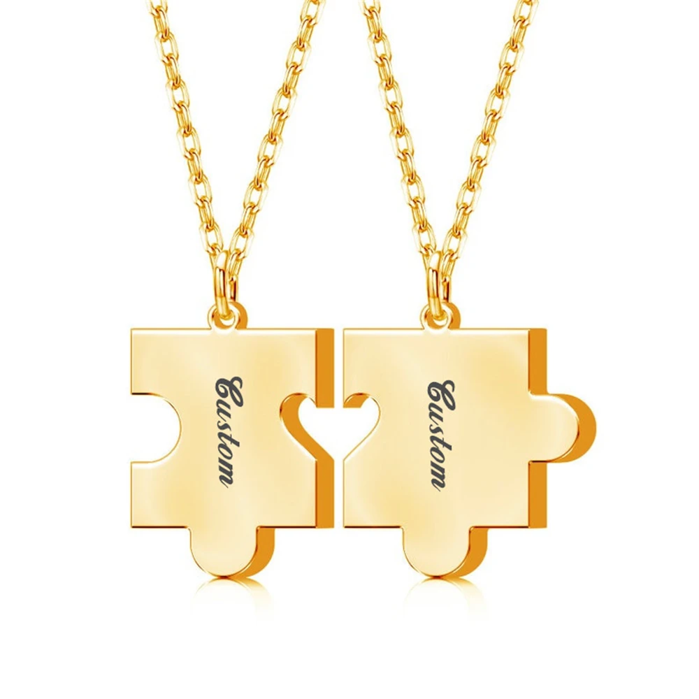 Женское Ожерелье-пазл из нержавеющей стали