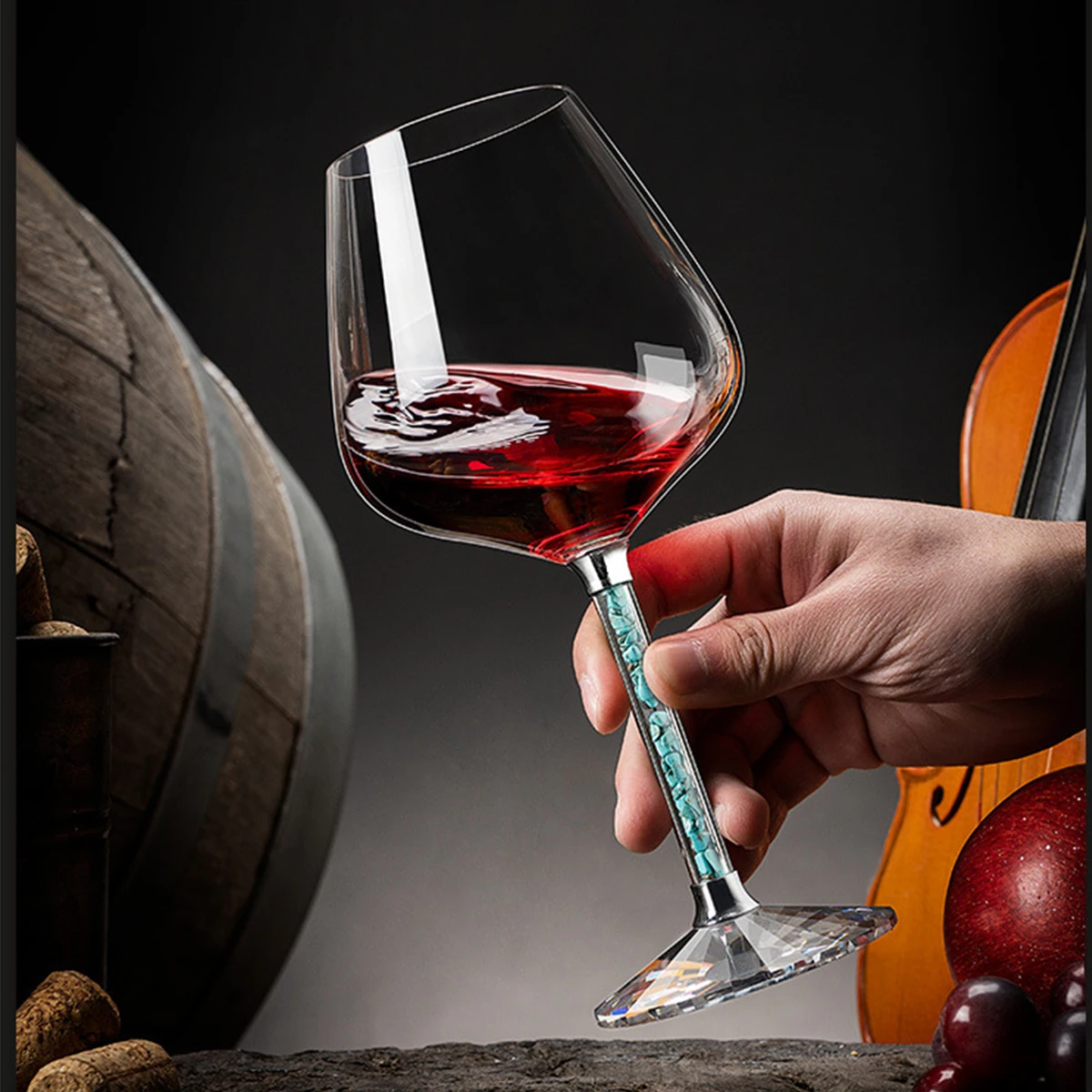 (Логотип может быть выгравирован) Набор из двух хрустальных бокалов объемом