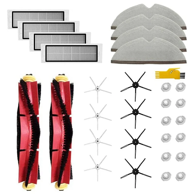 

Набор аксессуаров для робота-пылесоса Xiaomi Roborock S5 MAX S6 Pure E4 S6, запасные части, основная боковая щетка, фильтр для швабры