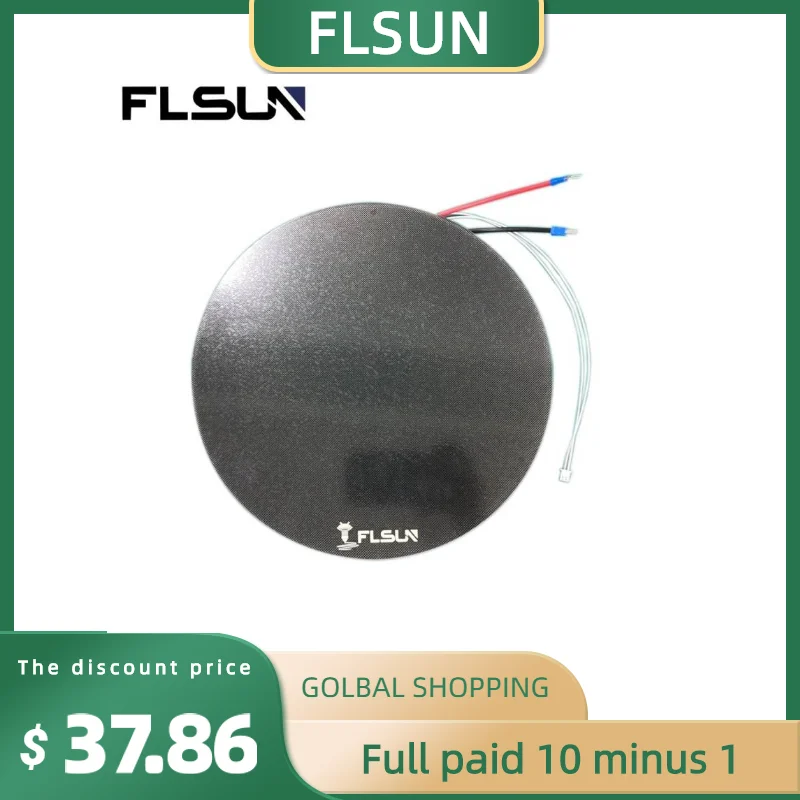 

Детали QS Q5 FLSUN SR, сетчатая стеклянная пластина, круглая стеклянная платформа на горячей плате, подходит для принтера FLSUN delta SR
