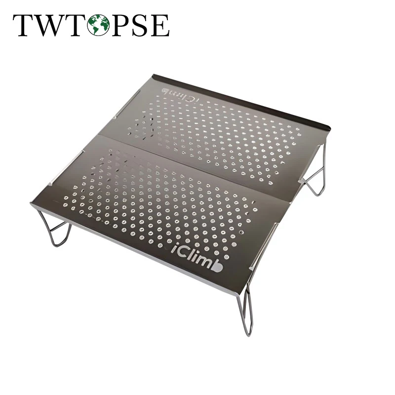 

TWTOPSE Camping Folding Table Professional Lightweight Aluminum Alloy Hollow Out Mini Table 15KG Load Capacity With Storage Bag