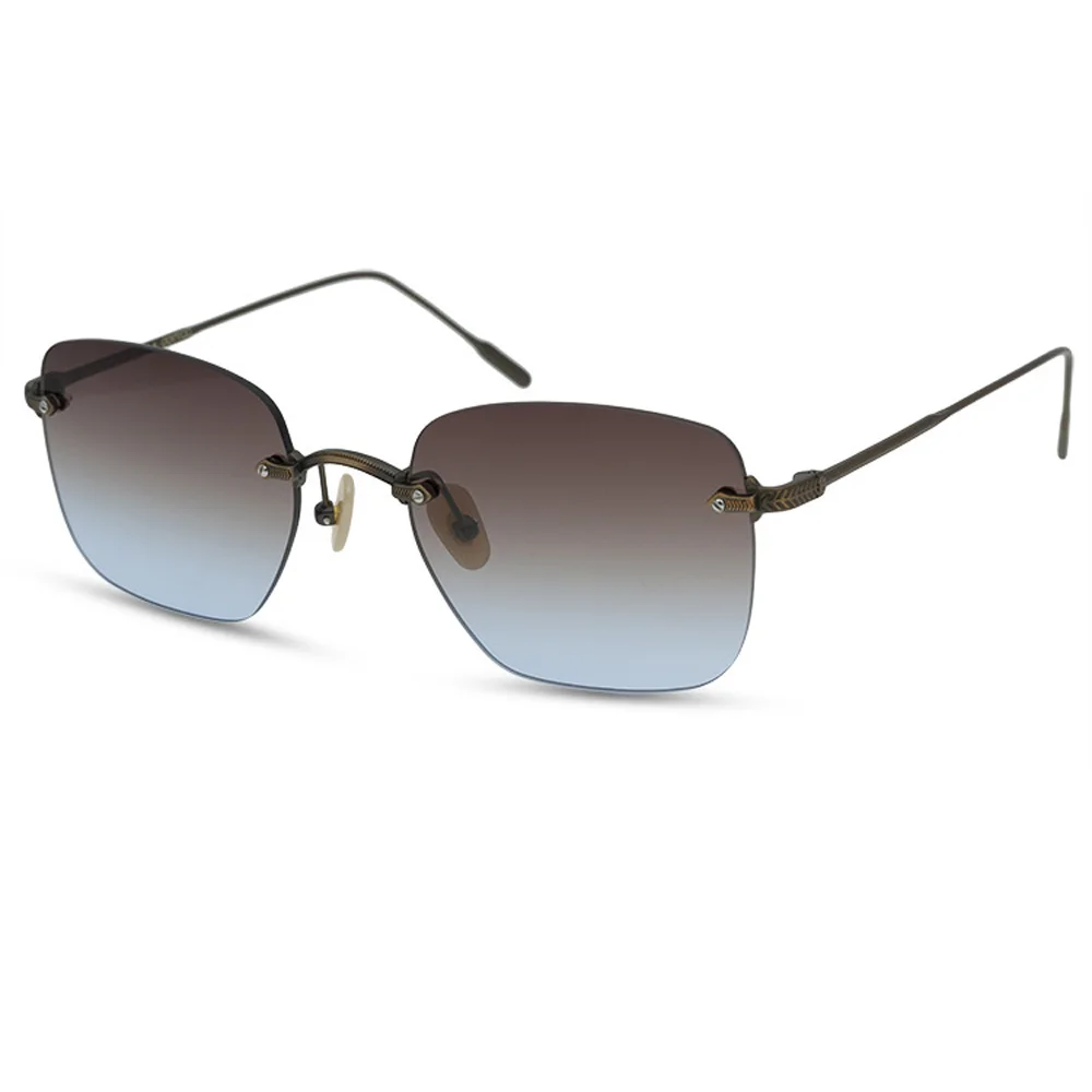 

2022 Rimless Sunglasse For Men Polarized UV400 Metal Frame Fishing Glasses Blue/Green/Gray Lens Come With Box