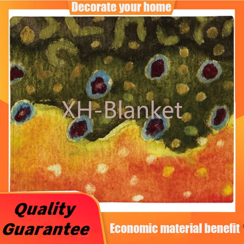 

CafePress Brook Trout Fly Fishing Throw Blanket Soft Fleece Throw Blanket, 60"x50" Stadium Blanket throw blanket for sofa