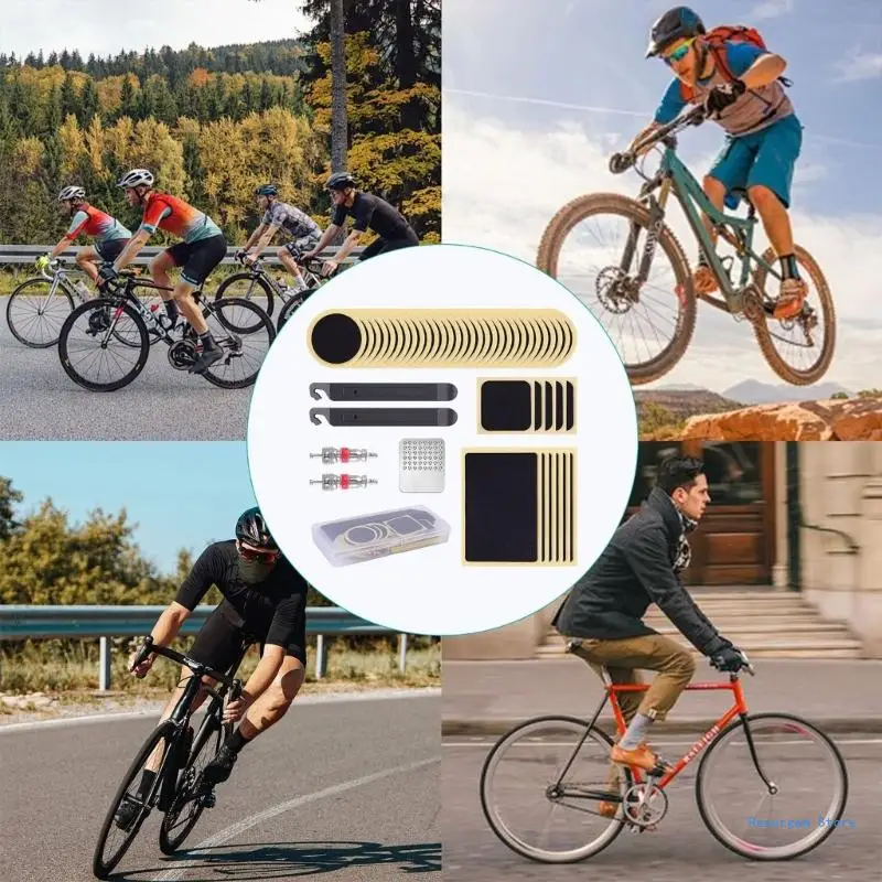 Набор для ремонта проколов велосипедов самоклеящиеся заплатки набор шин