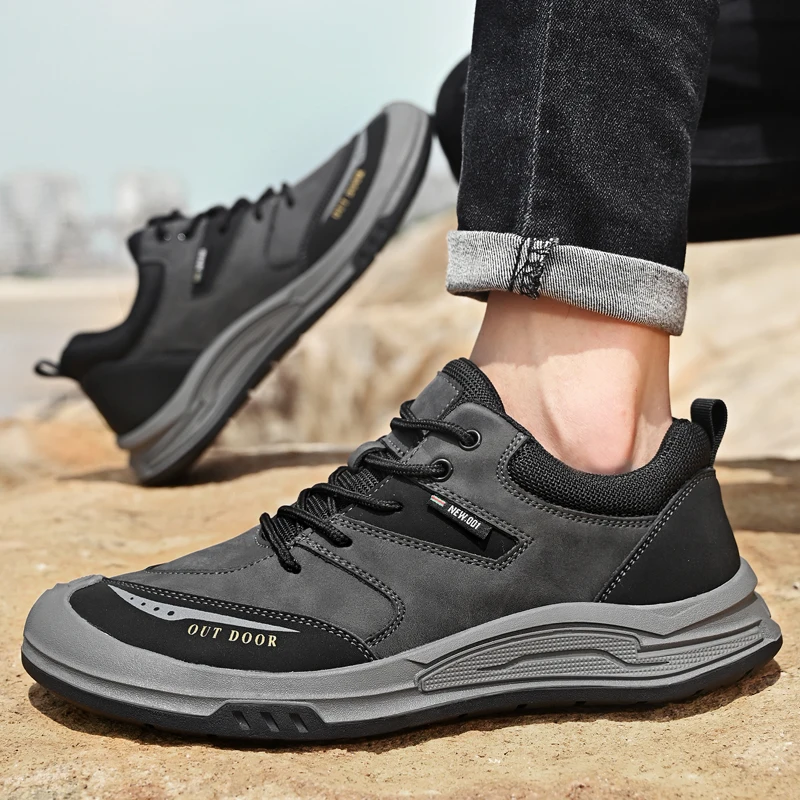 Мужские зимние кожаные кроссовки