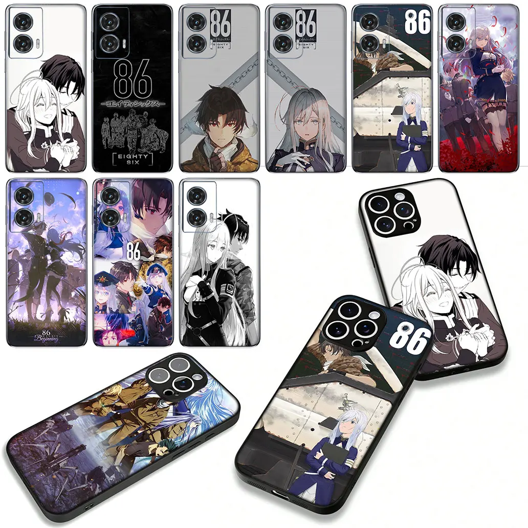 Чехол-бумажник Anime 86 Eighty Six для Samsung Galaxy A55 A56 A25 A21S A34 A54 S8 S9 S20 S21 FE A53 A13 A12 A14 A33 A70 A71 A51