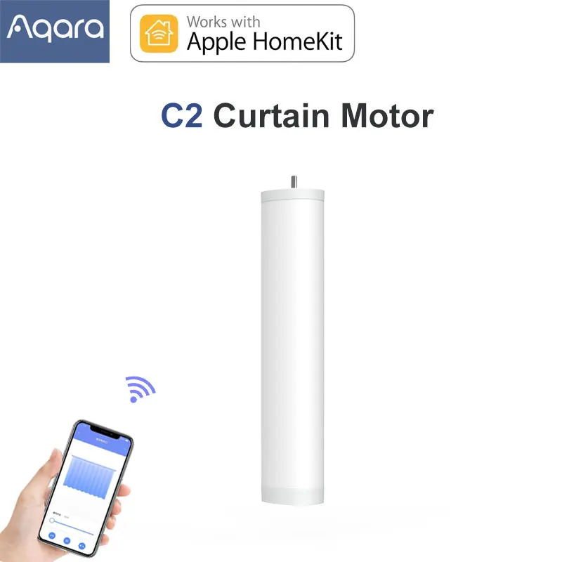 

NEW Aqara Smart Curtain Motor C2 Zigbee Electric Automatic Track High Torque DC Motor Remote Control Work with Apple Homekit