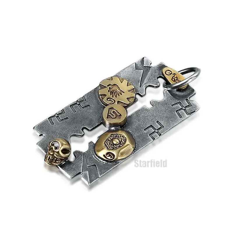 

Мужское ожерелье из серебра 925 пробы с подвеской в виде черепа