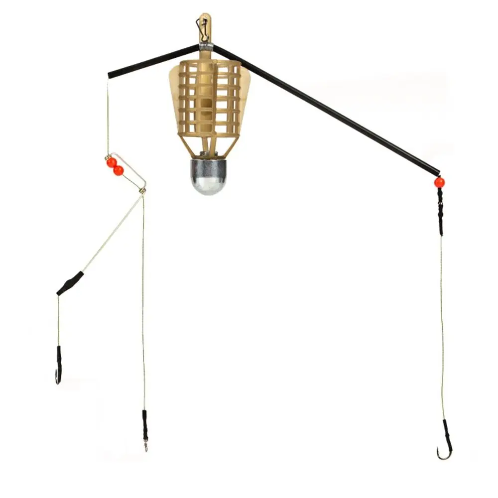 

20G-50G Fishing Bait Cage With Line Hooks Fish Bait Feeder Basket Holder Fishing Goods Tackle Accessories