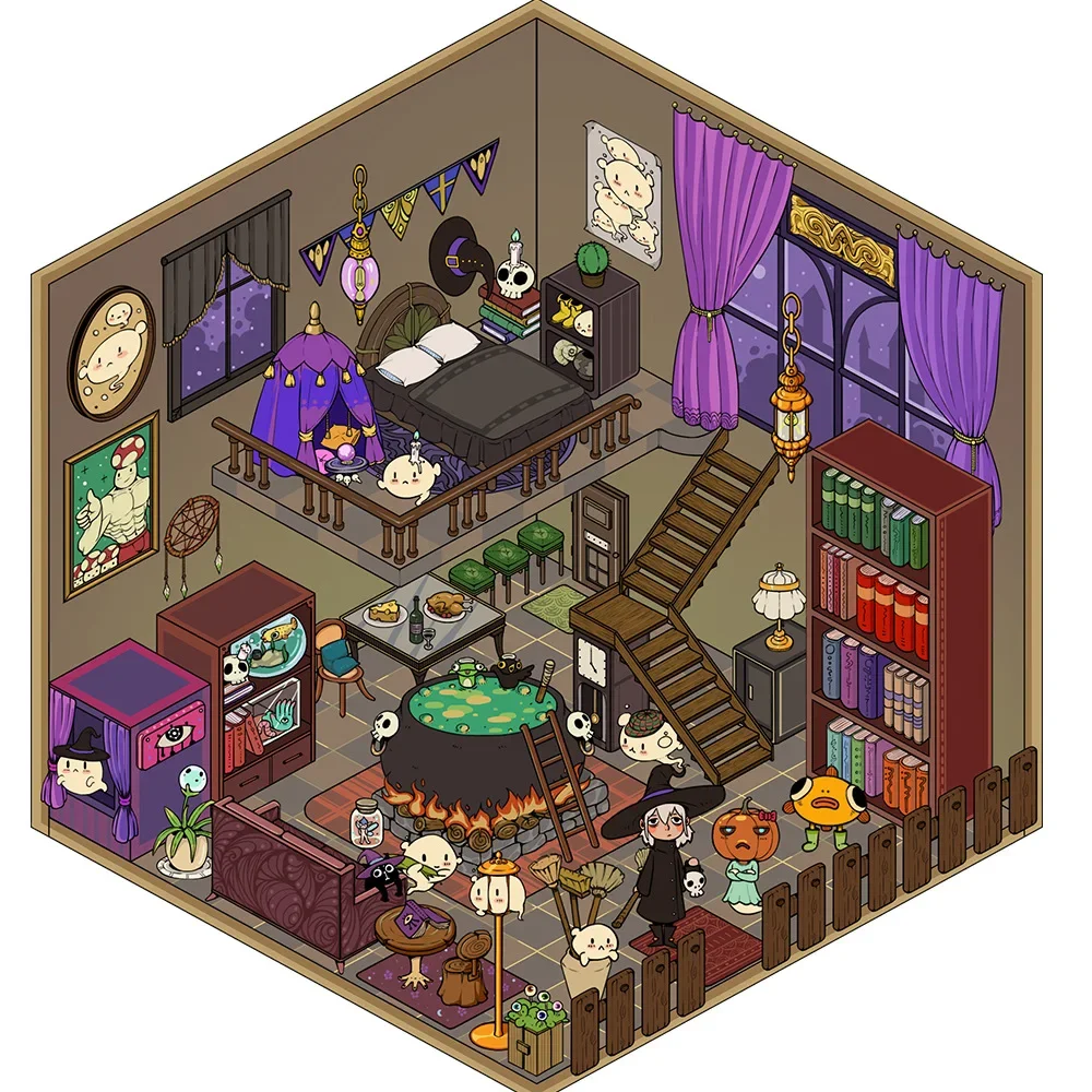 

3D мультяшная наклейка