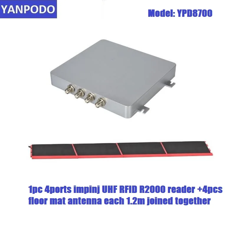 

Yanpodo Long read range 4ports UHF RFID Impinj R2000 Reader with Passive EPC Gen2 UHF RFID for Running Marathon Timing Race