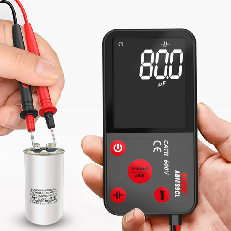 Цифровой мультиметр BSIDE ADMS9CL TRMS 9999 отсчетов Ультрапортативный тестер Ом Вольт