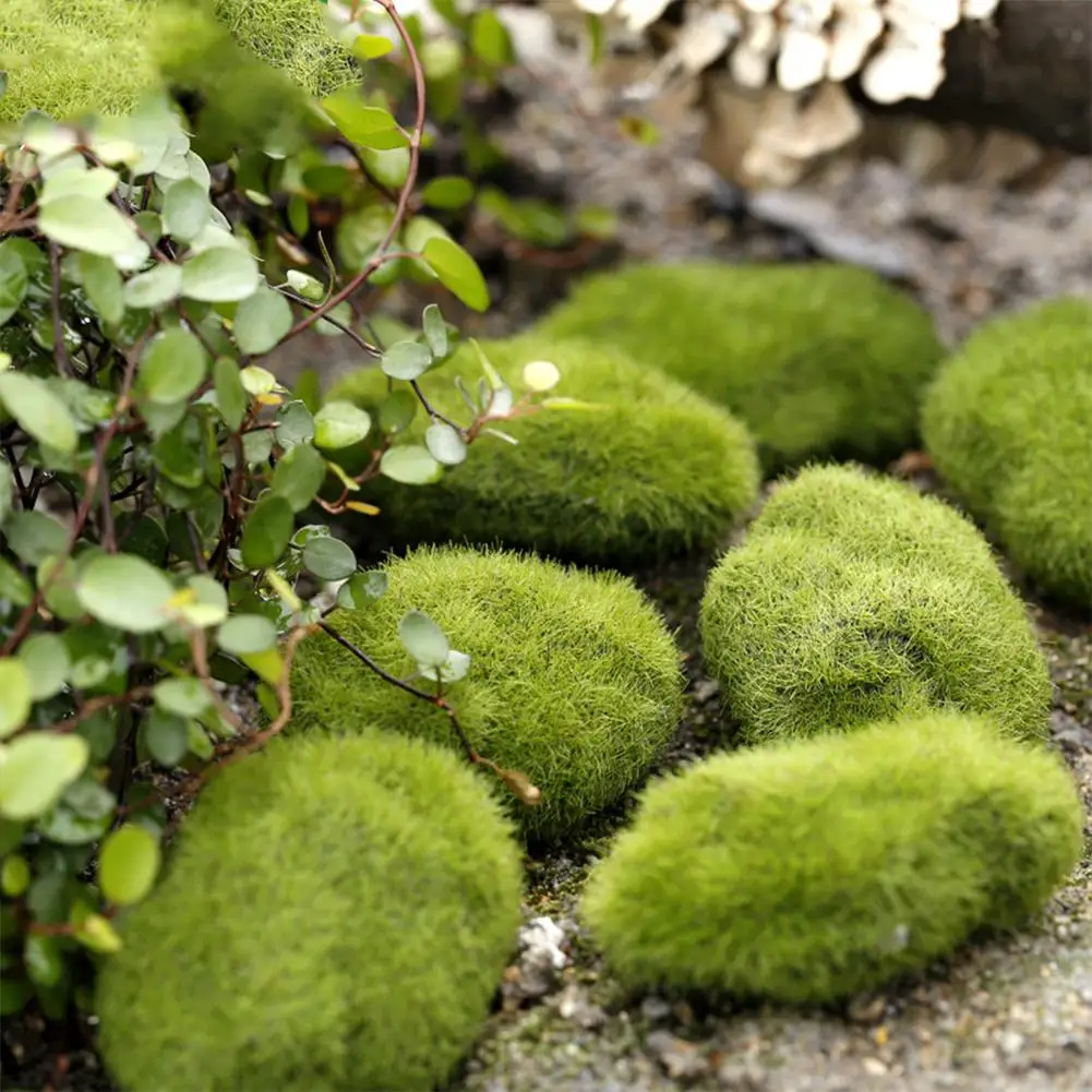 

Miniature Moss Stone Artificial Moss Lawn Micro Landscape Ornament Garden Diy Decoration Moss stone