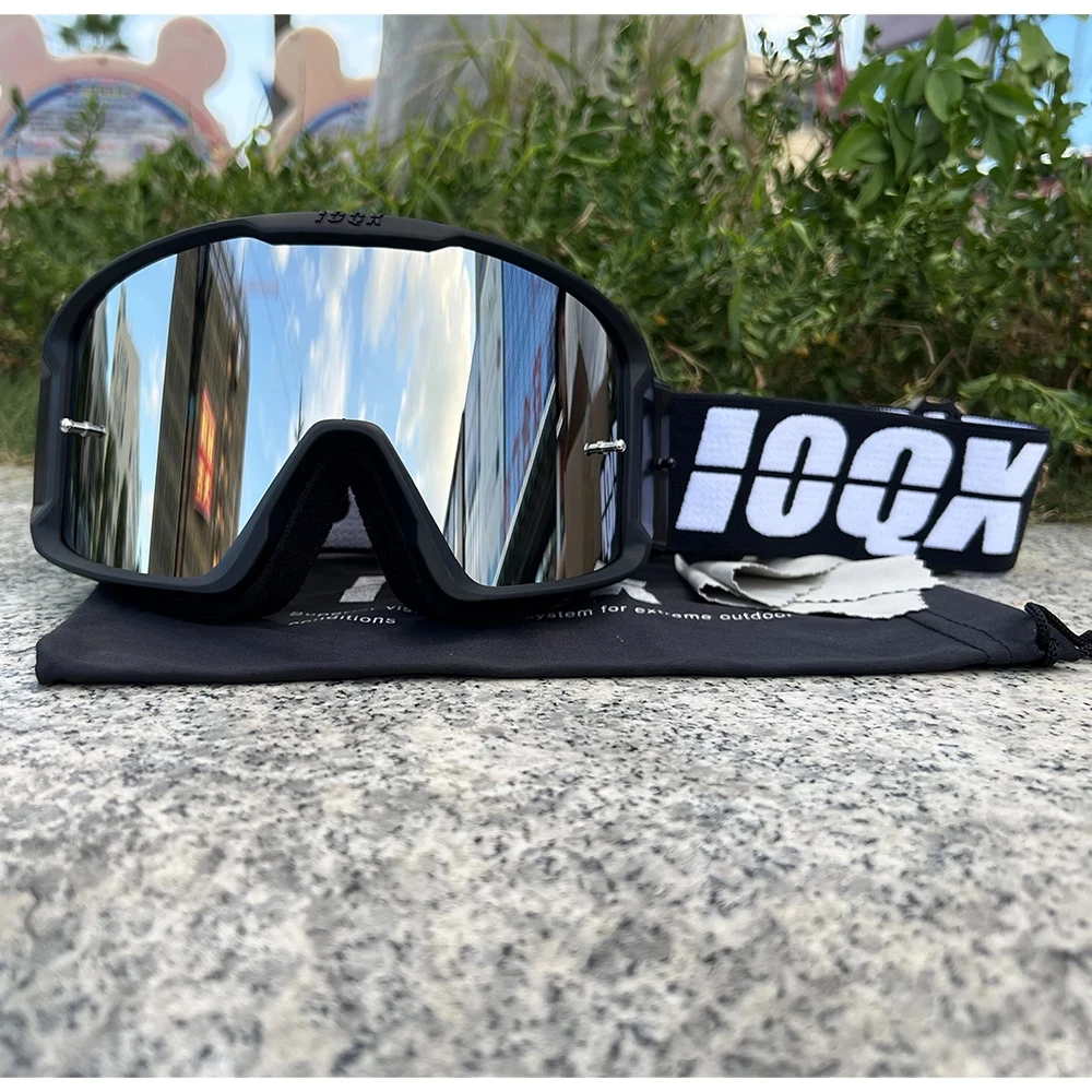 Очки для внедорожников IOQX, очки для мотокросса, мотоциклетные солнцезащитные очки, Мужская зеркальная маска, ветрозащитные очки для катания на лыжах, езды на велосипеде, гоночные очки