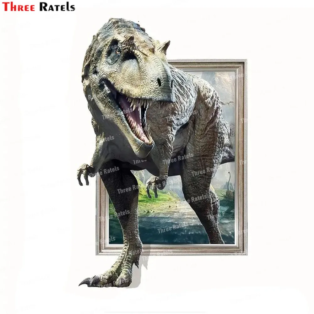 

Три Ratels K488 Наклейка на стену «динозавр» 3D креативные наклейки настенные Стикеры для дома настенные украшения виниловые водонепроницаемые материалы