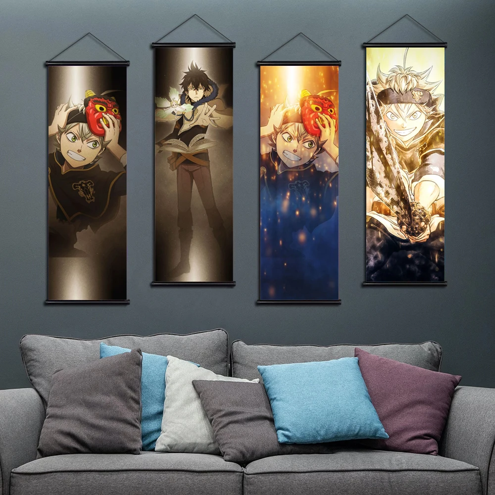 Постер Noell Silva HD Yami Sukehiro картина на стену печать черного клевера Висячие свитки