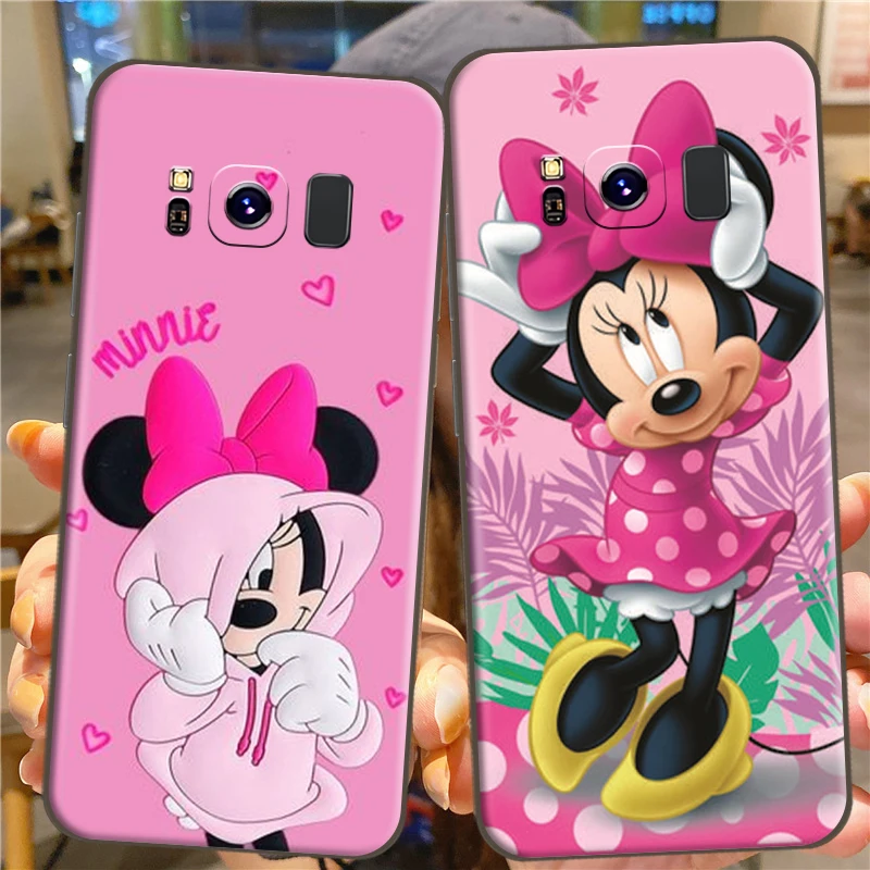 

Disney Mickey Mouse For Samsung S8 S8Plus Soft Silicon Back Phone Cover Protective Black Tpu Case Coque Carcasa Liquid Silicon