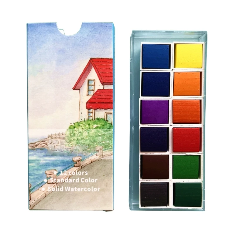 

Профессиональные акварельные краски с металлическим блеском, 12 цветов, для начинающих, рисование на стене, холст, деревянная Ткань