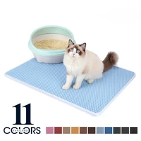color cat litter mat waterproof double layer cats house pet bed for cats mat non slip pads clean washable home pets accessories