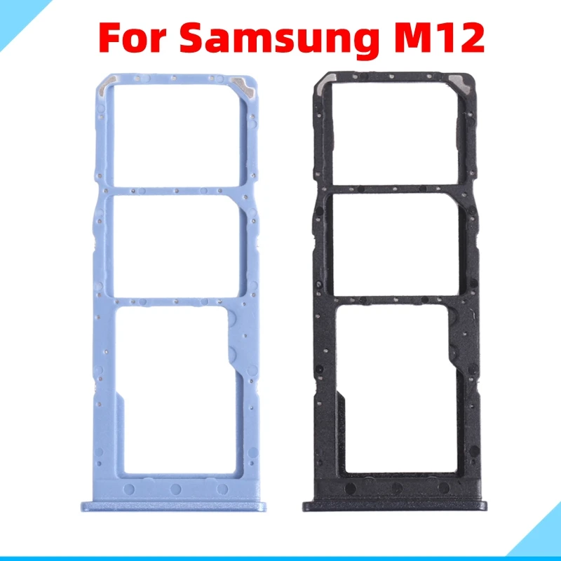 

Лоток для сим-карты для Samsung Galaxy M12 SM-M127 с двумя слотами для sim-карт, слот для Micro SD, запасные части для ремонта