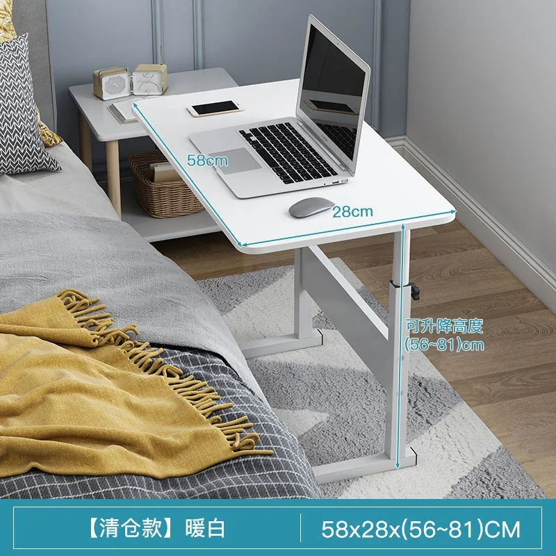 

SH 2023 Year AOLIVIYA Simple Computer Desk Notebook Table Bedroom Small Table Bedside Lift Table Movable Simple Study Table