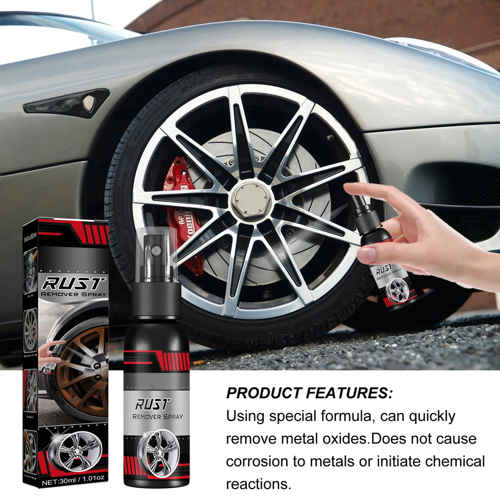 

Newest Powerful All-purpose Rust-cleaner Spray Derusting Spray Car Maintenance Household Cleaning Tools Anti-rust Lubricant