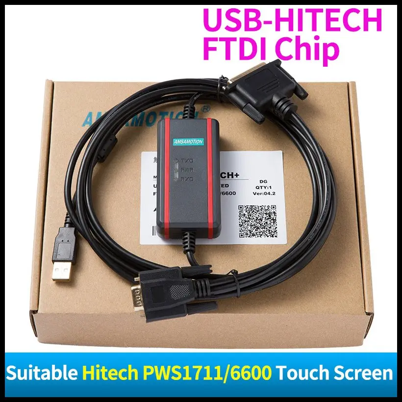 CNC Upgraded Cable USB-HITECH Programming Cable Suitable Hitech PWS1711 6600 5610 6500 Touch Screen USB-1711/6600 PLC
