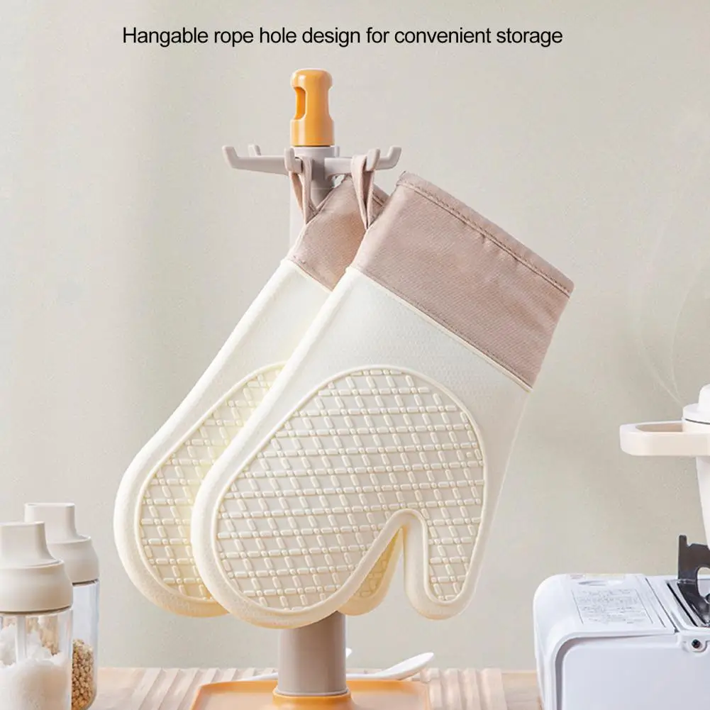 

Полезные изоляционные перчатки, подвесные веревочные рукавицы для духовки, мягкие защитные перчатки для защиты рук, изоляционные перчатки для духовки, защита от ожогов, 2 шт.