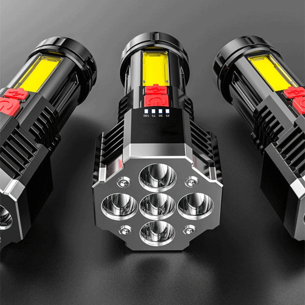 

Flashlight Portable Reusable Handhled 200-500m COB Hard Light Electric Torch Indoor Outdoor Night Riding Lighting Tool