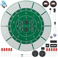 lucky wheel sweepstakes diy kit led running light turntable making electronic welding dinner table toy game