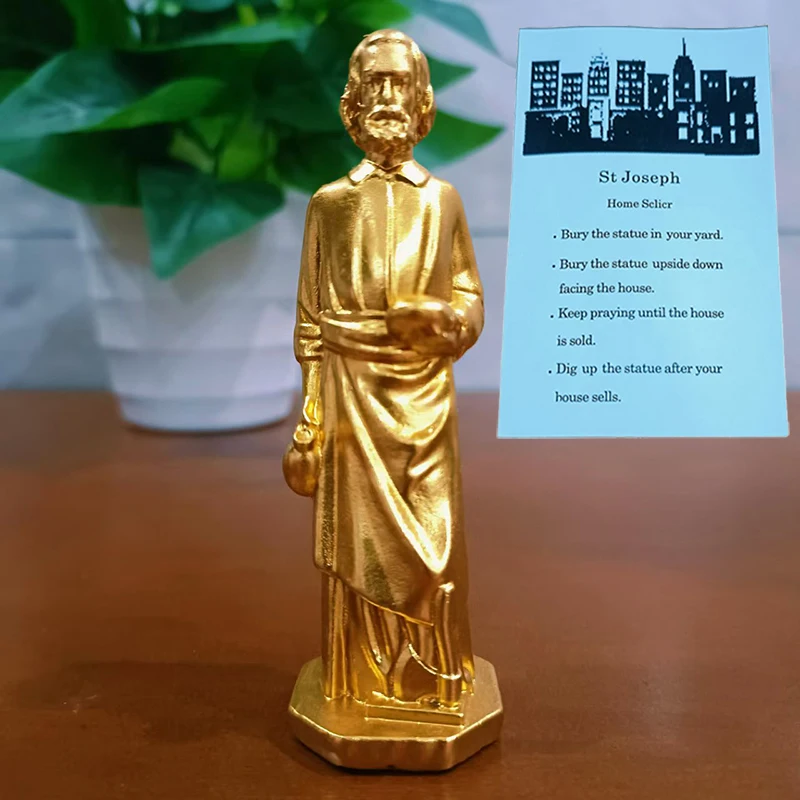 Золотые произведения Запамона Статуя Святого Джозефа для продажи домов с