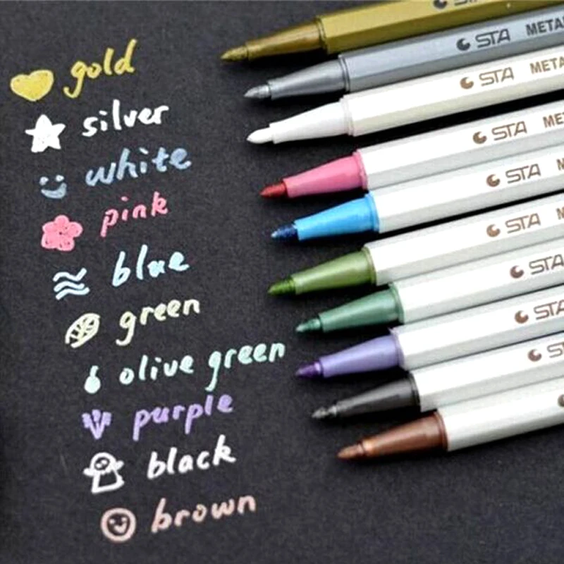 

DIY Cute Kawaii Water Chalk Pen Watercolor Gel Pen for Black Board Photo album Home Decoration Scrapbooking Fast shipping